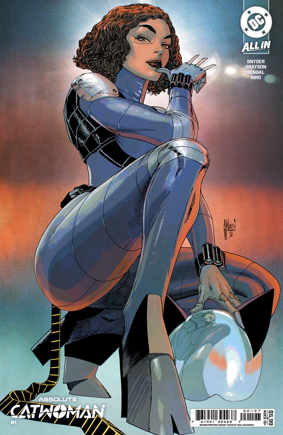 Absolute Catwoman #1 open-to-order variant cover by Guillem March