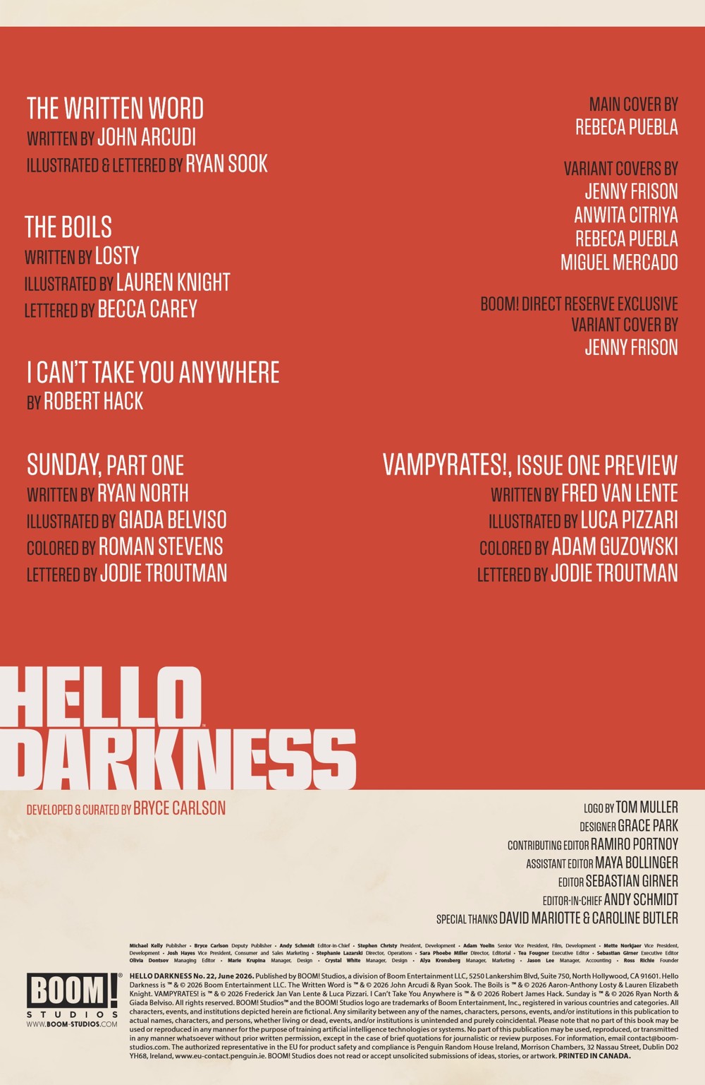 HELLO DARKNESS #22